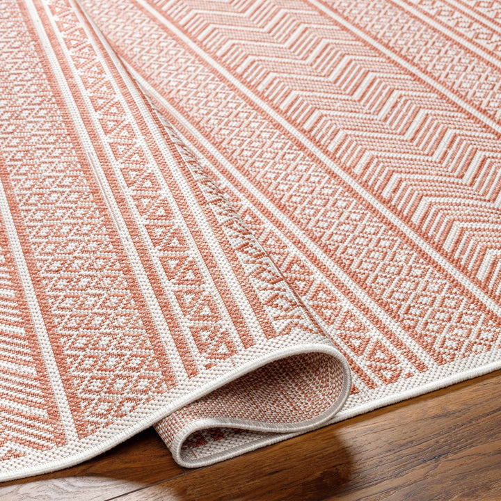 Howie Bohemian Rust And Ivory Area Rug - The Rug Decor