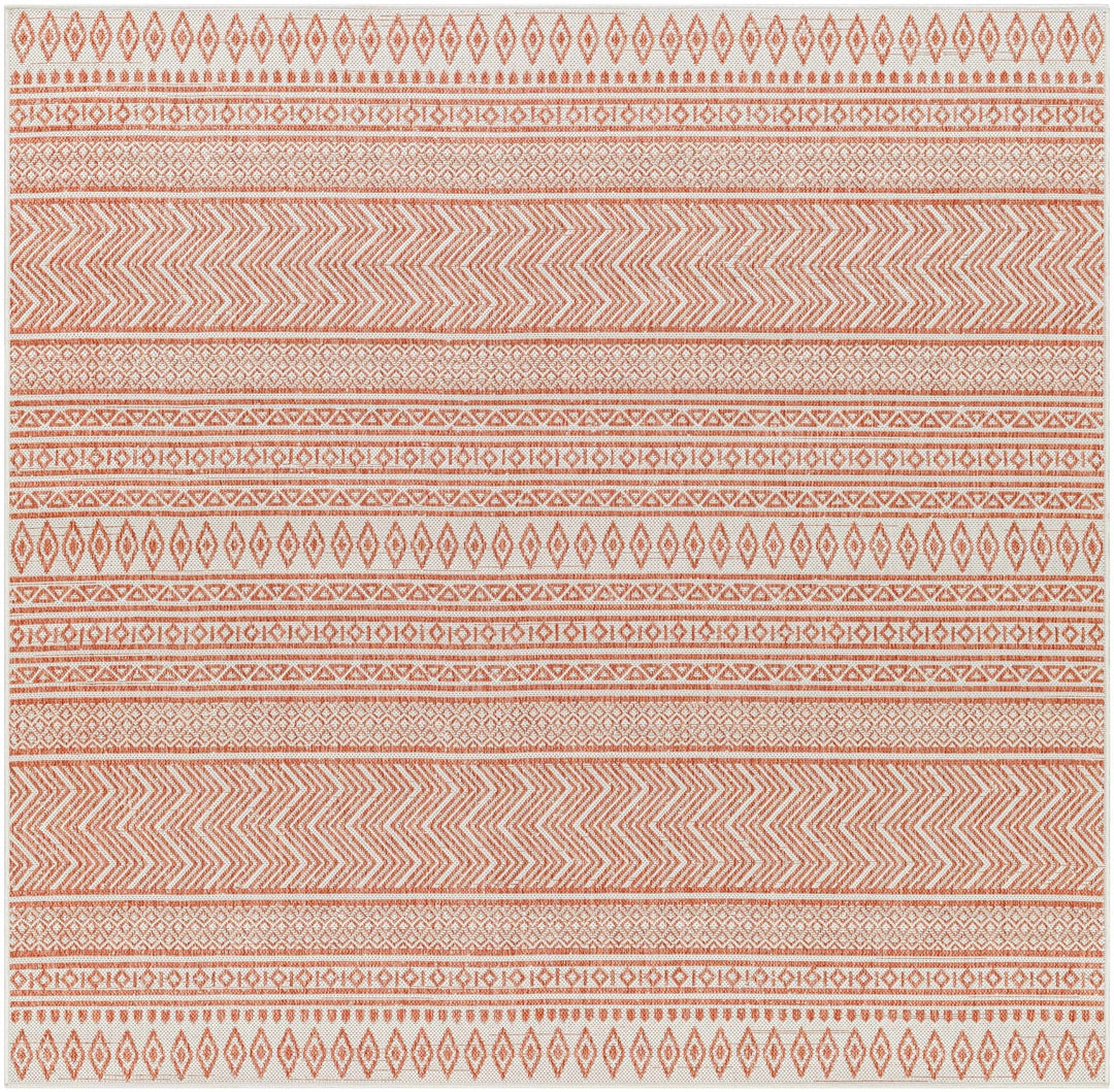 Howie Bohemian Rust And Ivory Area Rug - The Rug Decor