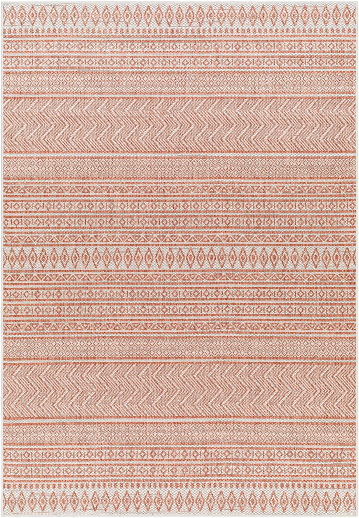 Howie Bohemian Rust And Ivory Area Rug - The Rug Decor