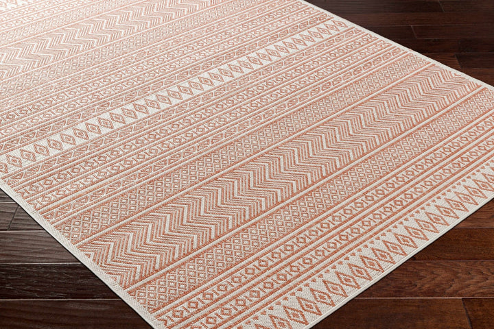 Howie Bohemian Rust And Ivory Area Rug - The Rug Decor