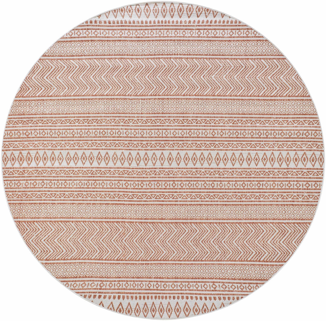 Howie Bohemian Rust And Ivory Area Rug - The Rug Decor
