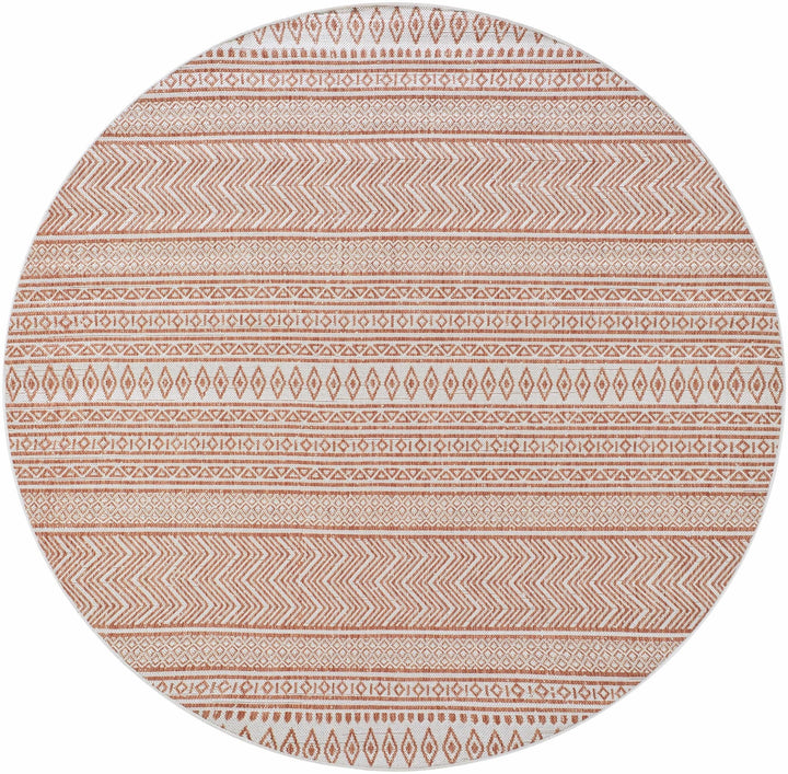 Howie Bohemian Rust And Ivory Area Rug - The Rug Decor