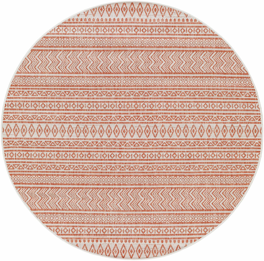 Howie Bohemian Rust And Ivory Area Rug - The Rug Decor