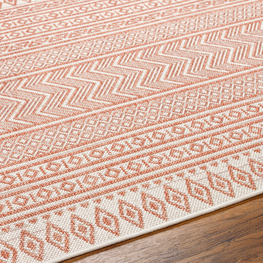 Howie Bohemian Rust And Ivory Area Rug - The Rug Decor