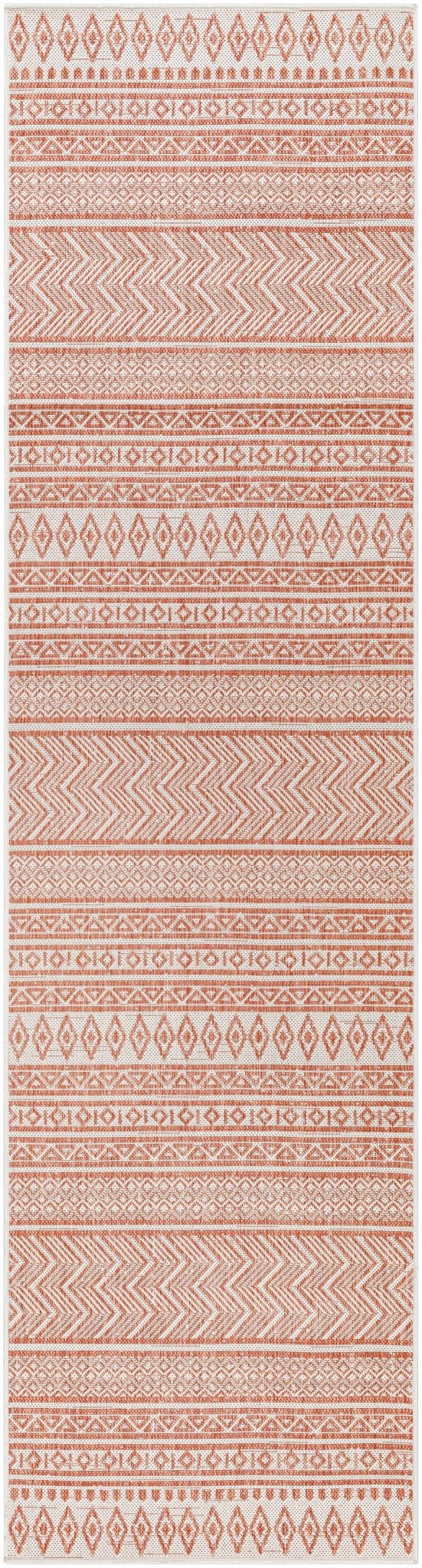 Howie Bohemian Rust And Ivory Area Rug - The Rug Decor