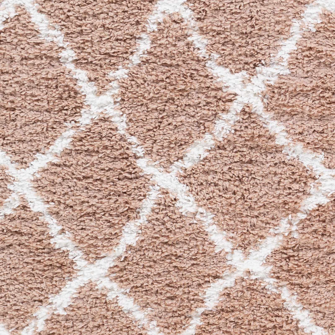 Hornsby Modern Geometrical Design Peach Area Rug