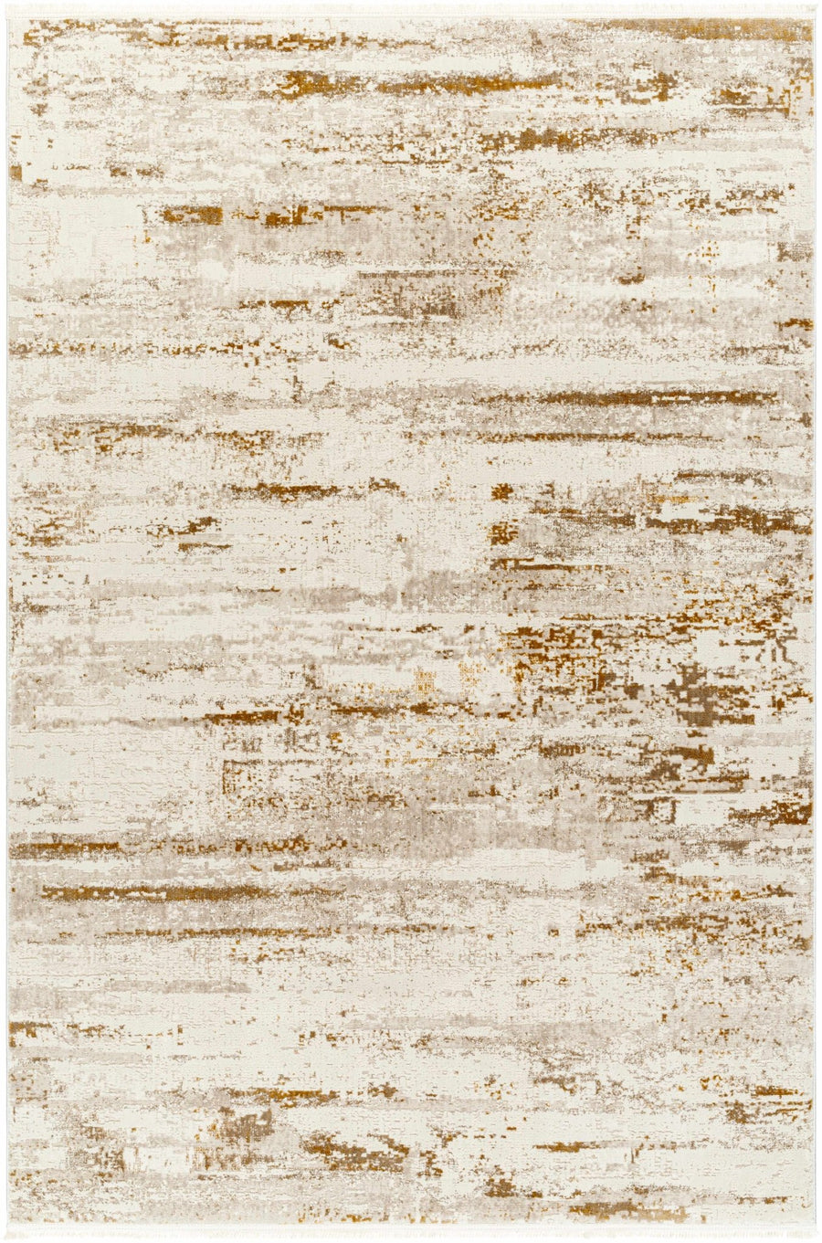 Hudd Contemporary Abstract Beige And Camel Rug - The Rug Decor
