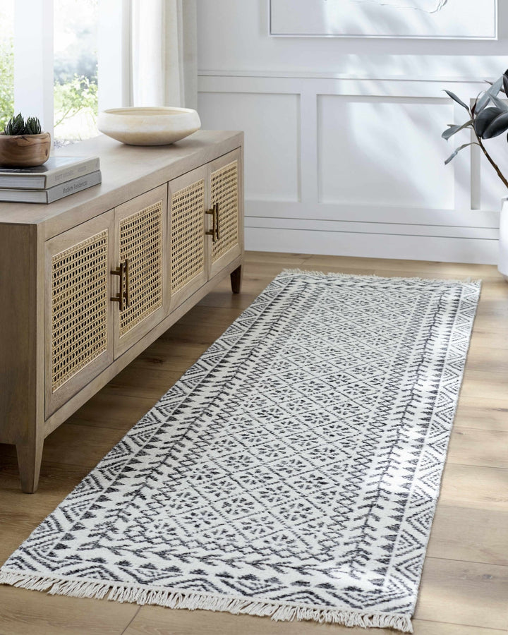Hulda Bohemian Ivory And Gray Area Rug - The Rug Decor