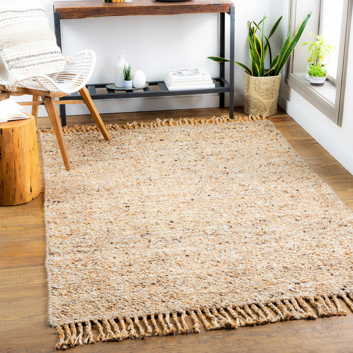 Humbird Beige Modern Style Hand Woven Wool Area Rug