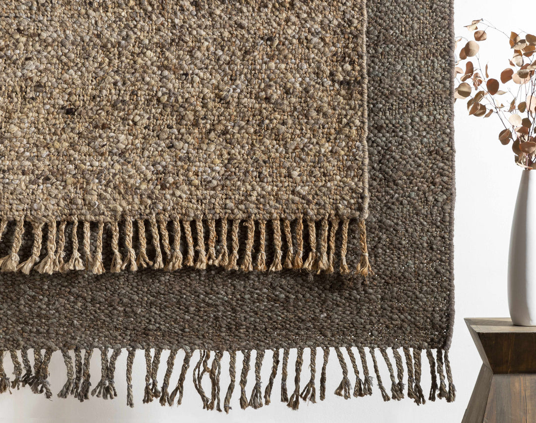 Humbird Beige Modern Style Hand Woven Wool Area Rug