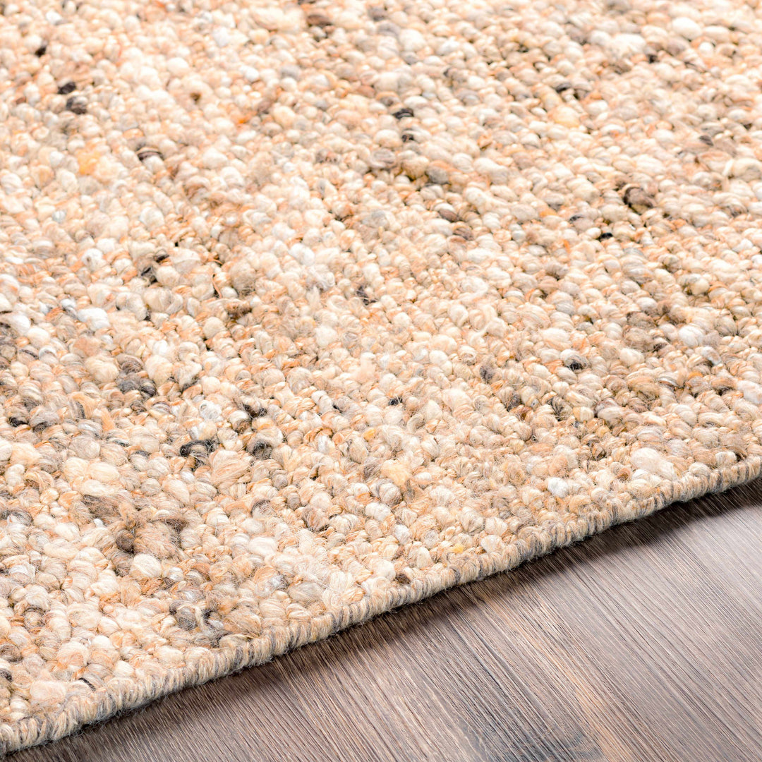 Humbird Beige Modern Style Hand Woven Wool Area Rug