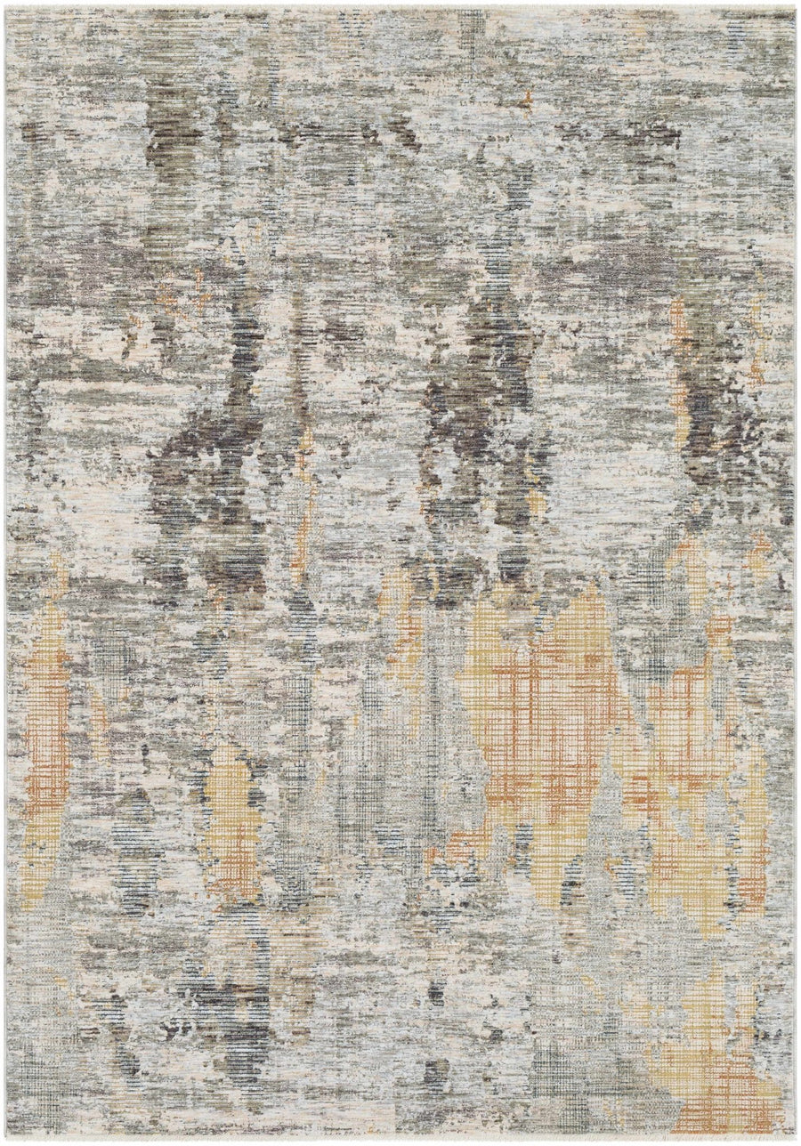 Hustontown Modern Abstract Design Gray Area Rug - The Rug Decor