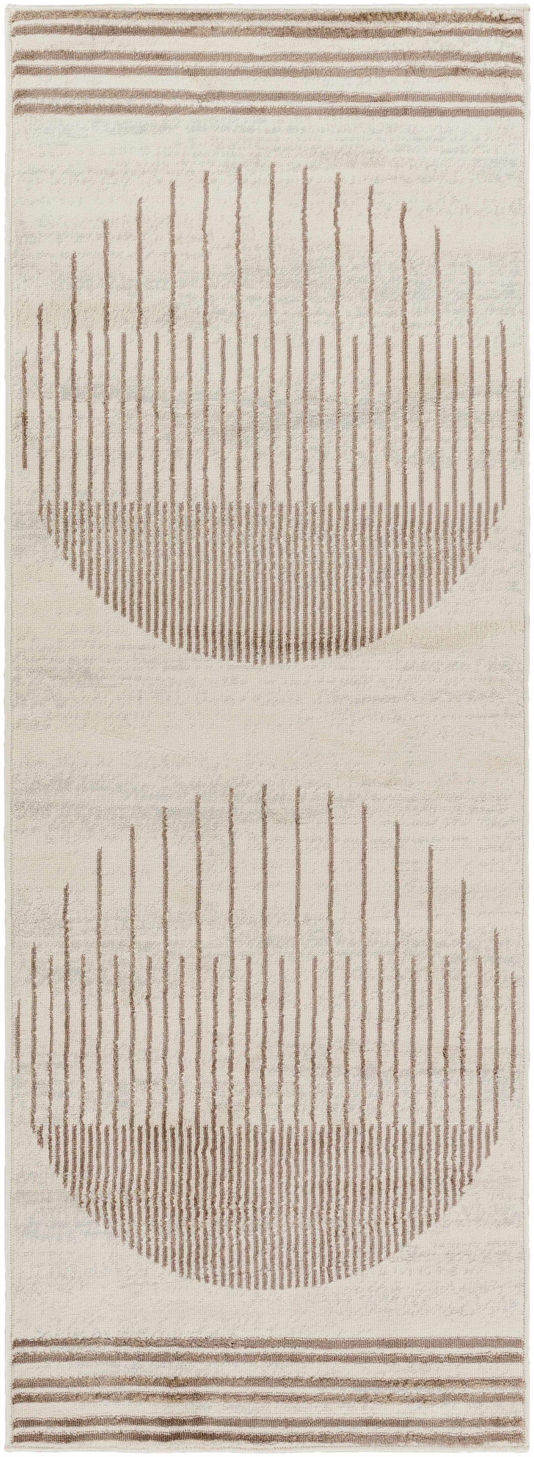 Howi Contemporary Beige And Brown Area Rug