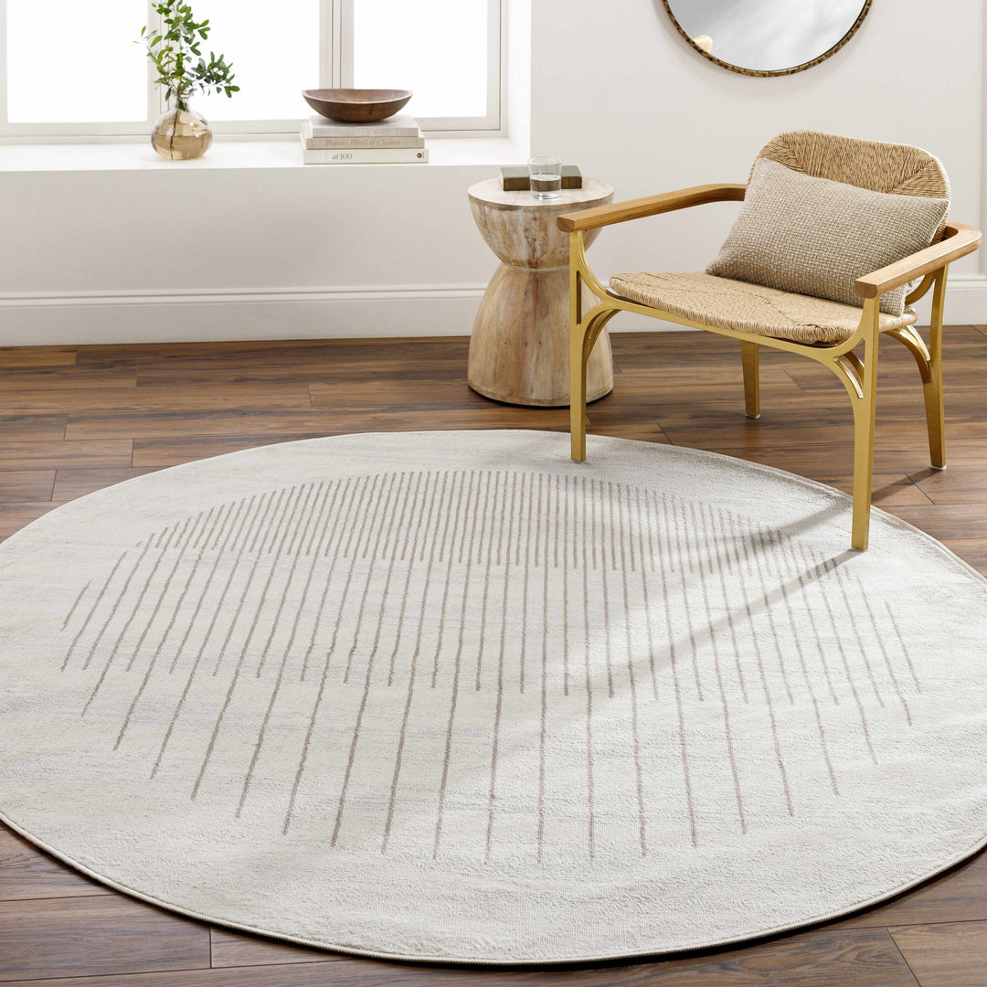 Howi Contemporary Beige And Brown Area Rug