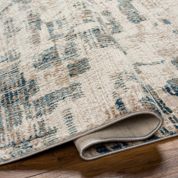 Hyeon Contemporary Abstract Gray And Beige Rug - The Rug Decor