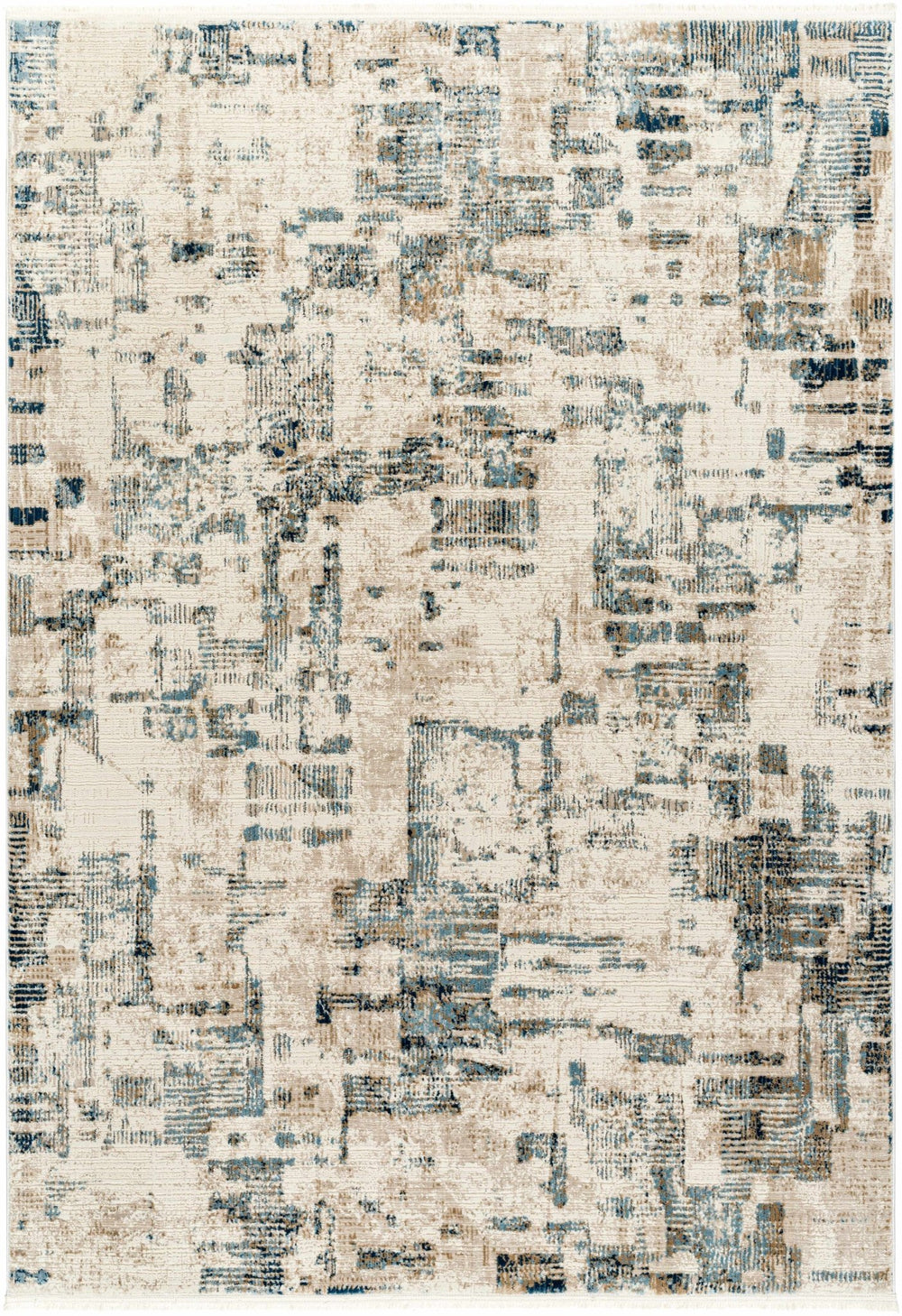 Hyeon Contemporary Abstract Gray And Beige Rug - The Rug Decor