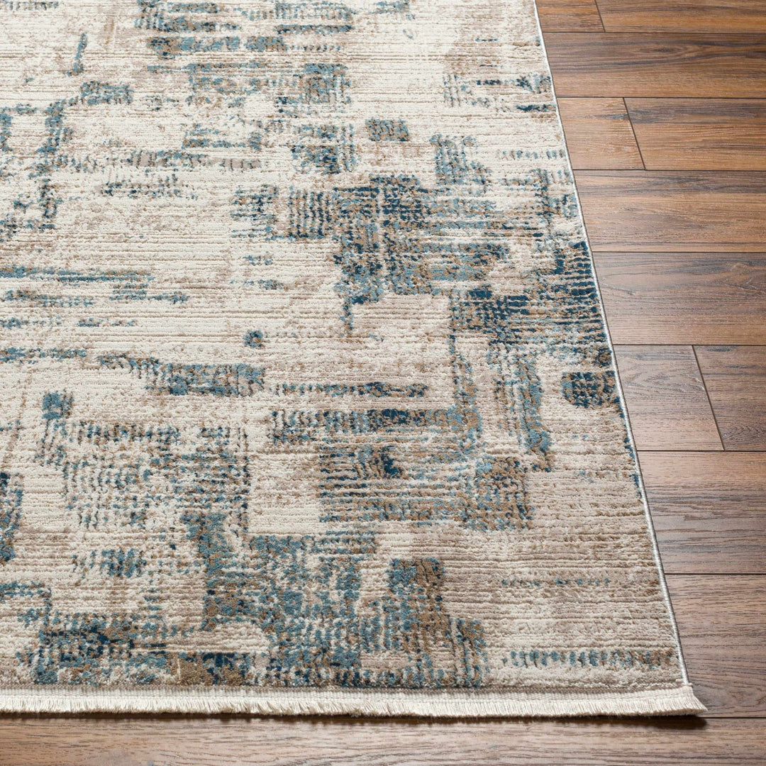 Hyeon Contemporary Abstract Gray And Beige Rug - The Rug Decor
