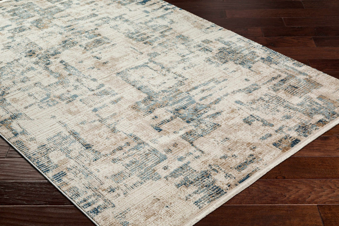 Hyeon Contemporary Abstract Gray And Beige Rug - The Rug Decor