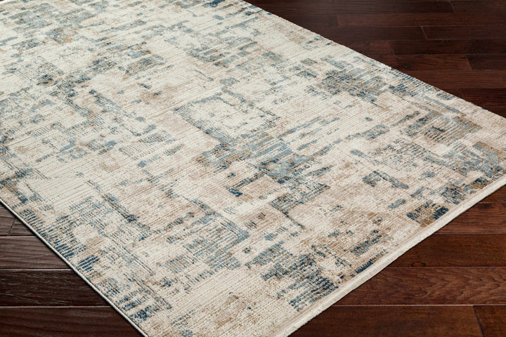 Hyeon Contemporary Abstract Gray And Beige Rug - The Rug Decor