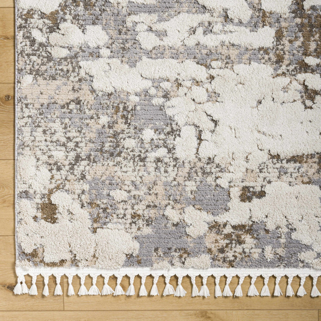 Idola Contemporary Abstract Gray And Camel Rug - The Rug Decor