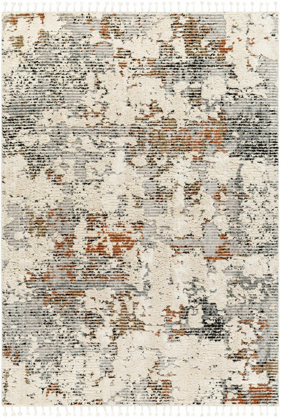 Idola Contemporary Abstract Gray And Camel Rug - The Rug Decor