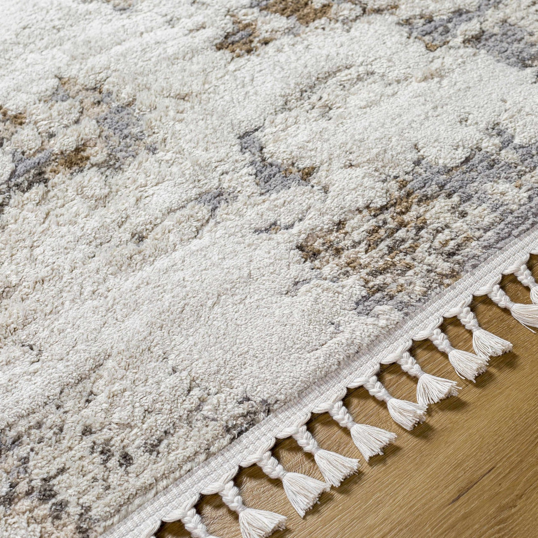 Idola Contemporary Abstract Gray And Camel Rug - The Rug Decor