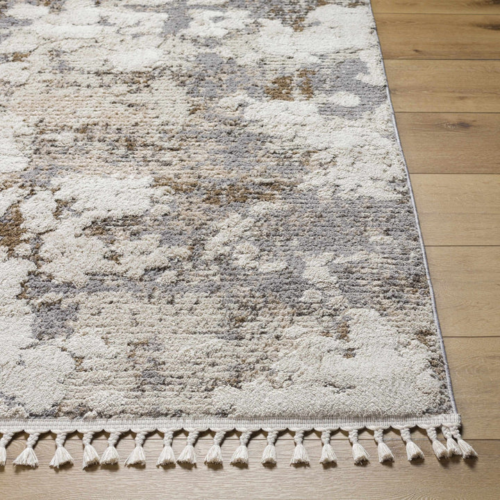 Idola Contemporary Abstract Gray And Camel Rug - The Rug Decor