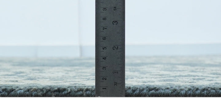 Idris Custom Made Turkish Design Gray And Ivory Hand Knotted Wool Rug - The Rug Decor