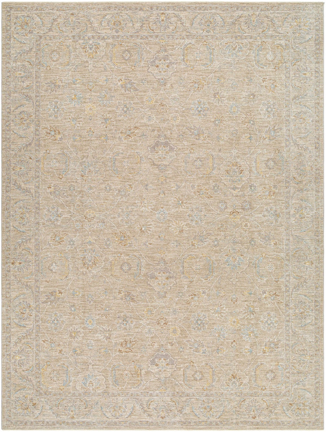 Iikka Traditional Beige And Gray Area Rug - The Rug Decor