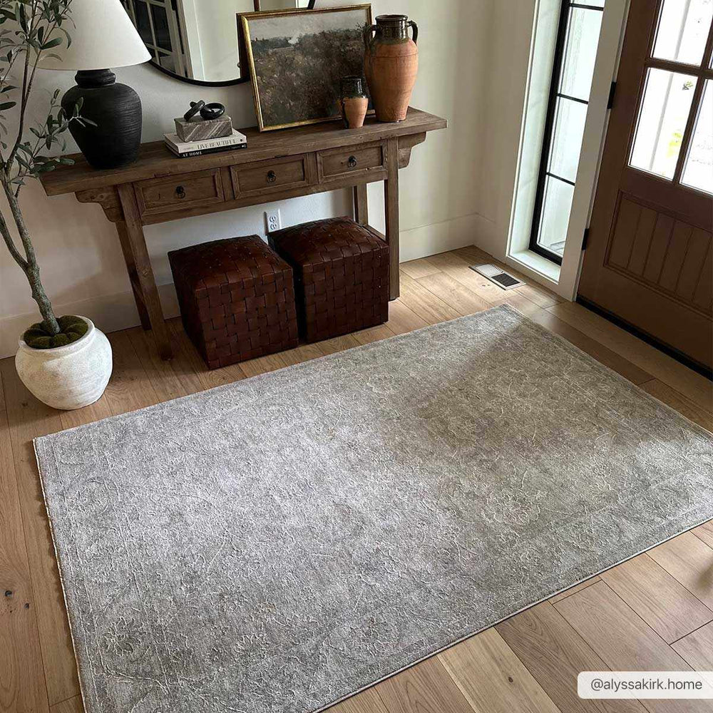 Iikka Traditional Beige And Gray Area Rug - The Rug Decor