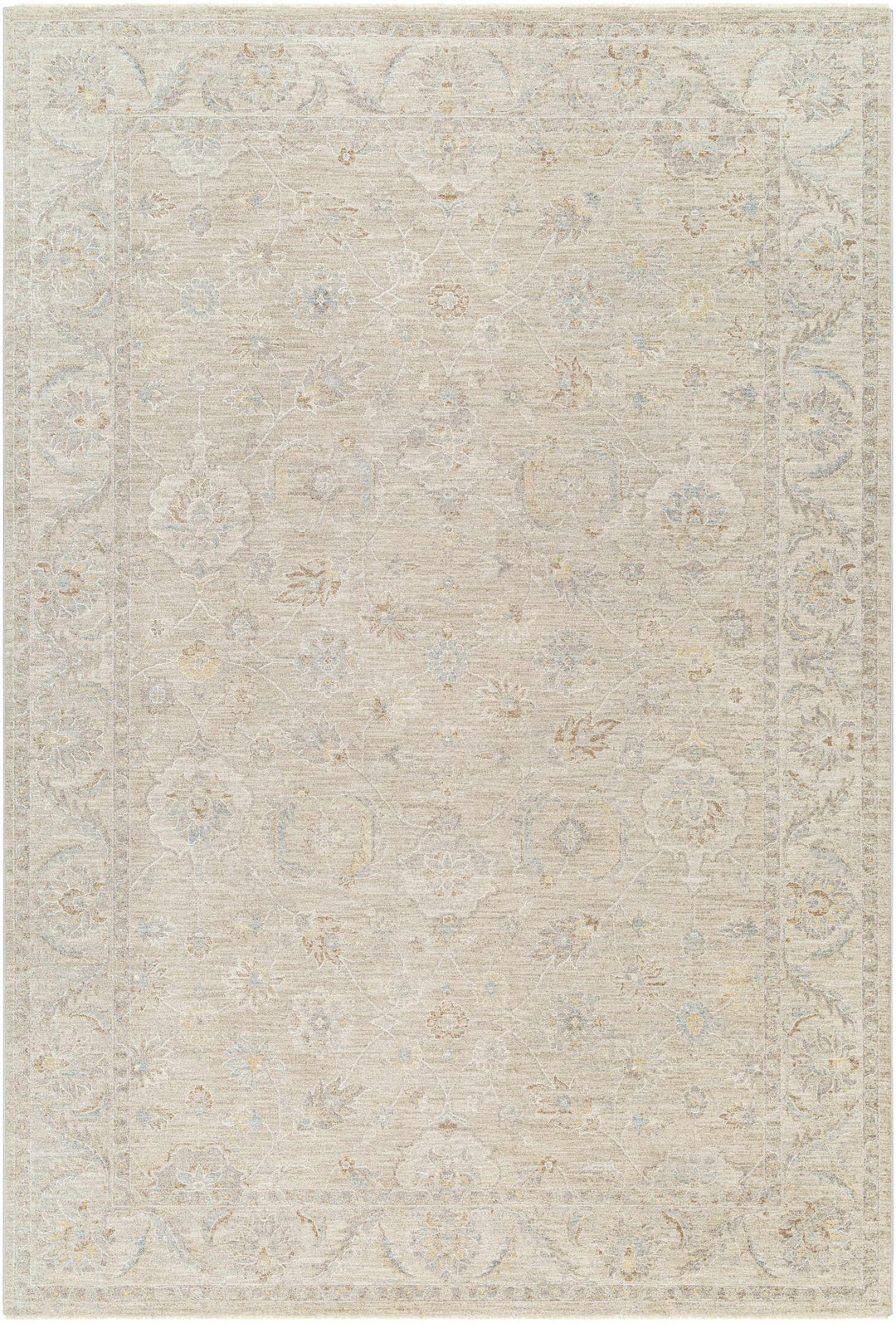 Iikka Traditional Beige And Gray Area Rug - The Rug Decor