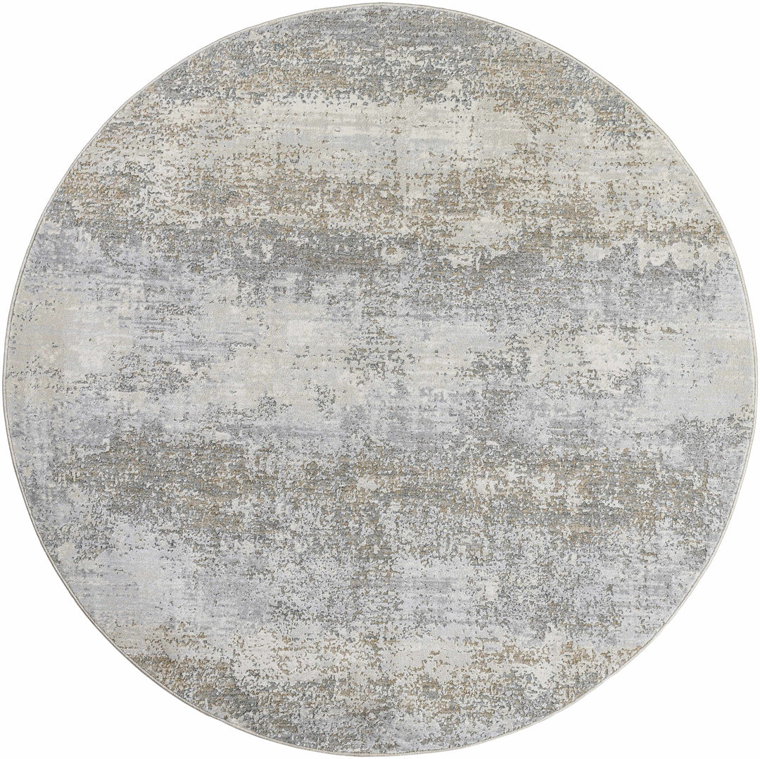 Ikram Modern Style Gray And Beige Boutique Rug