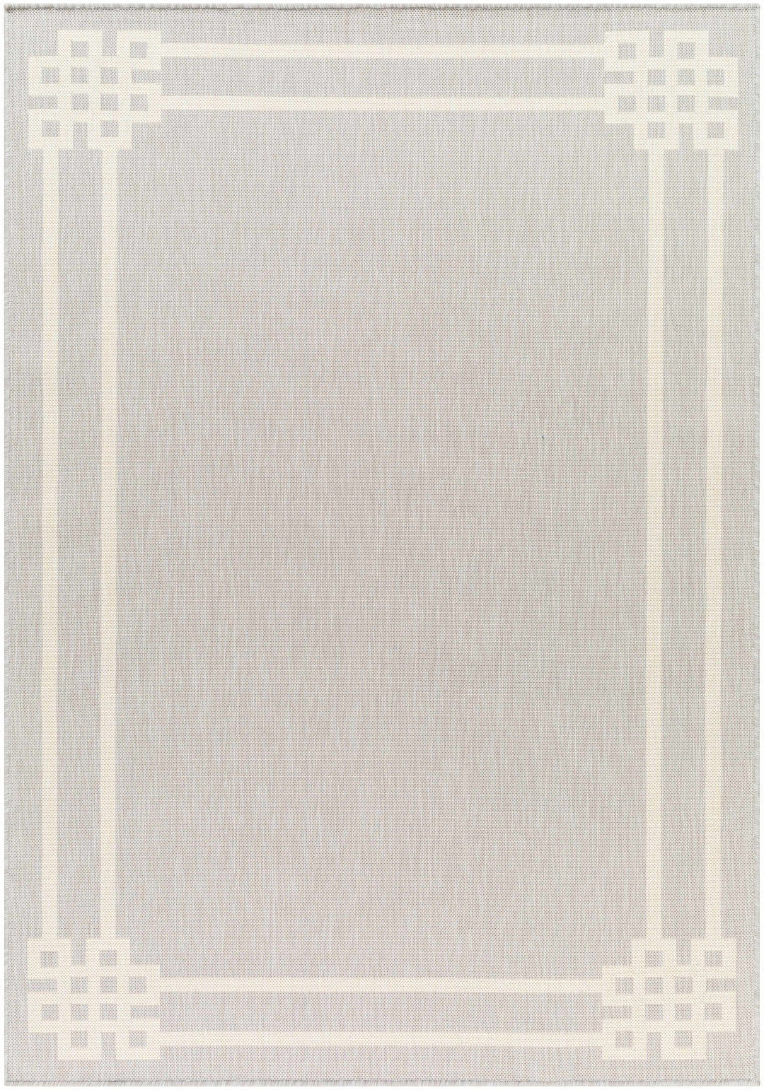 Ilori Modern Solid Gray And Ivory Area Rug - The Rug Decor