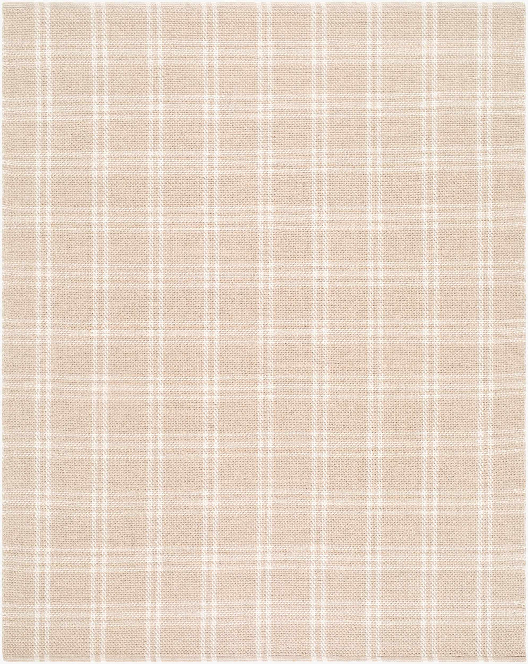 Dhyana Modern Geometrical Design Beige Hand Woven Area Rug
