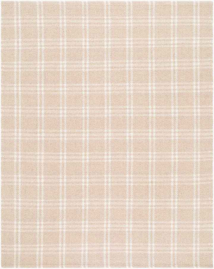 Dhyana Modern Geometrical Design Beige Hand Woven Area Rug