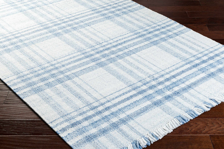 Inara Contemporary Style Blue And White Area Rug - The Rug Decor