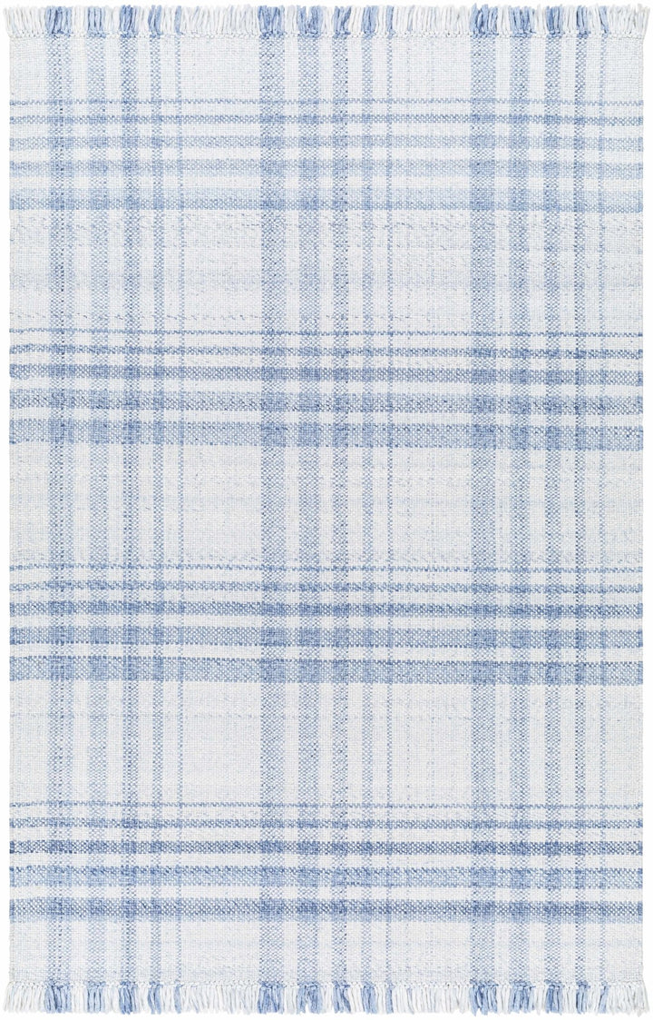Inara Contemporary Style Blue And White Area Rug - The Rug Decor