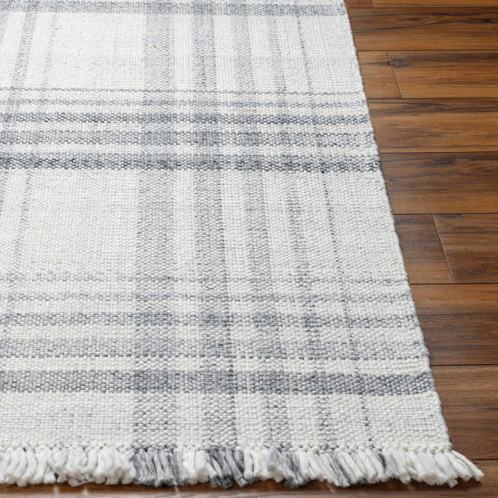 Inara Modern Gray Plaid Design Area Rug - The Rug Decor