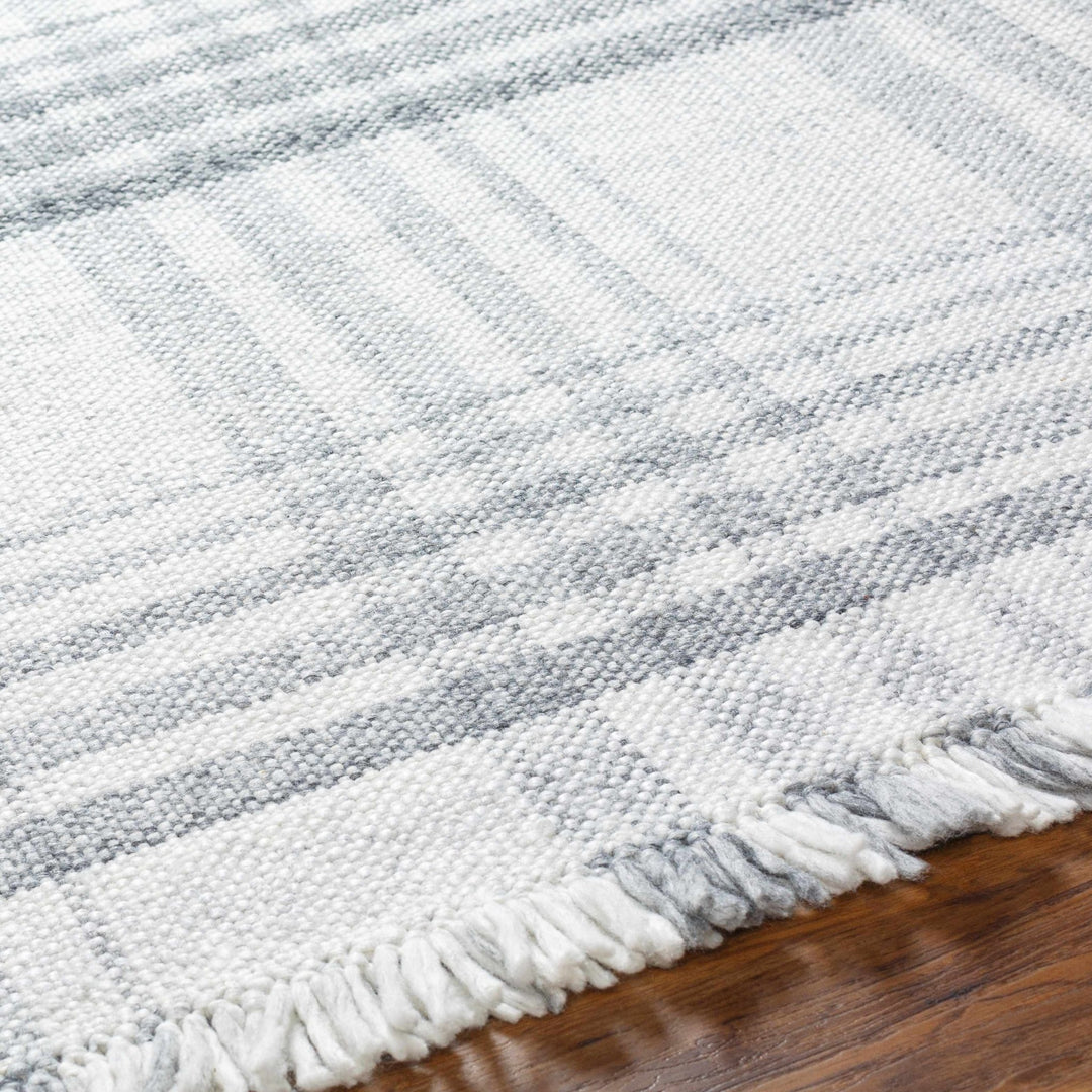 Inara Modern Gray Plaid Design Area Rug - The Rug Decor