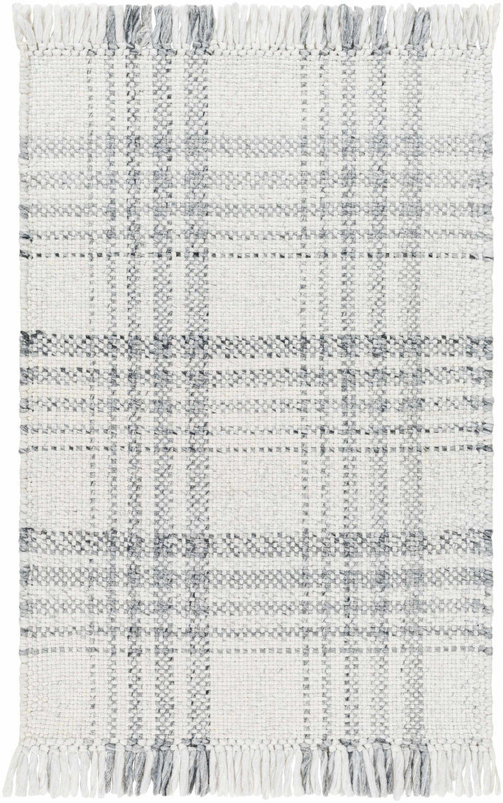 Inara Modern Gray Plaid Design Area Rug - The Rug Decor