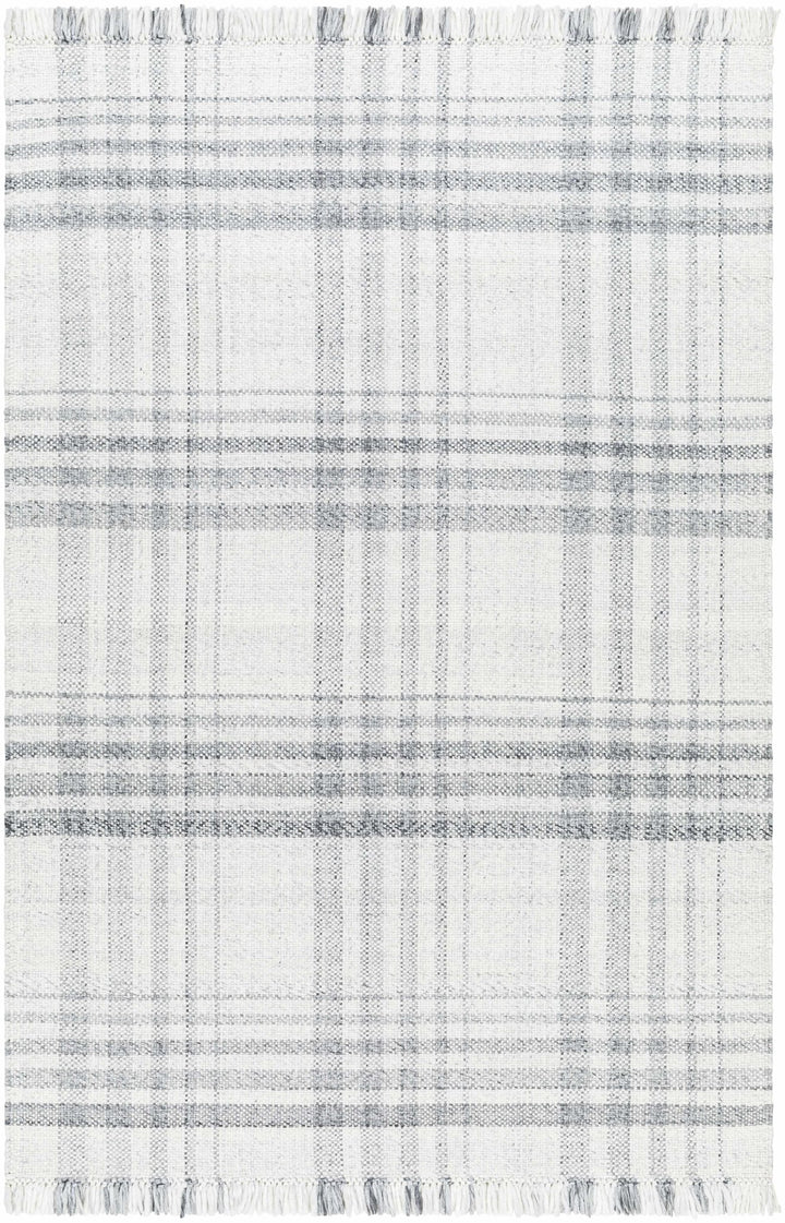 Inara Modern Gray Plaid Design Area Rug - The Rug Decor