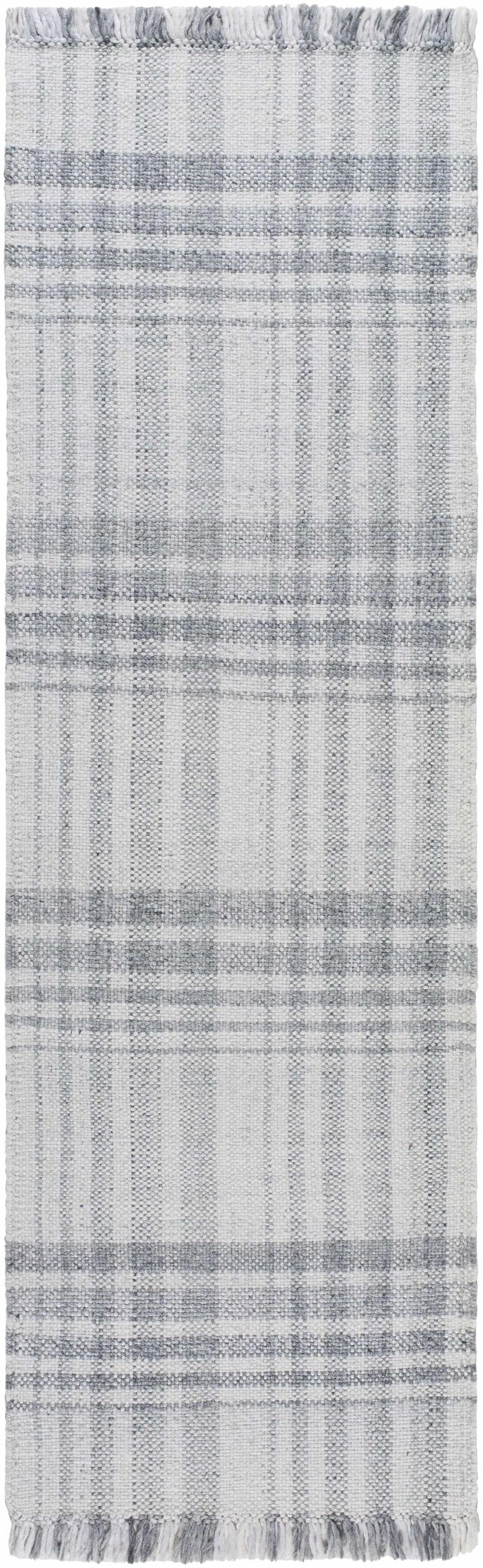 Inara Modern Gray Plaid Design Area Rug - The Rug Decor