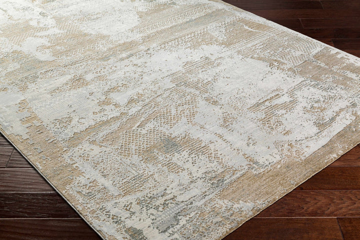 Indah Contemporary Abstract Beige And Gray Area Rug - The Rug Decor