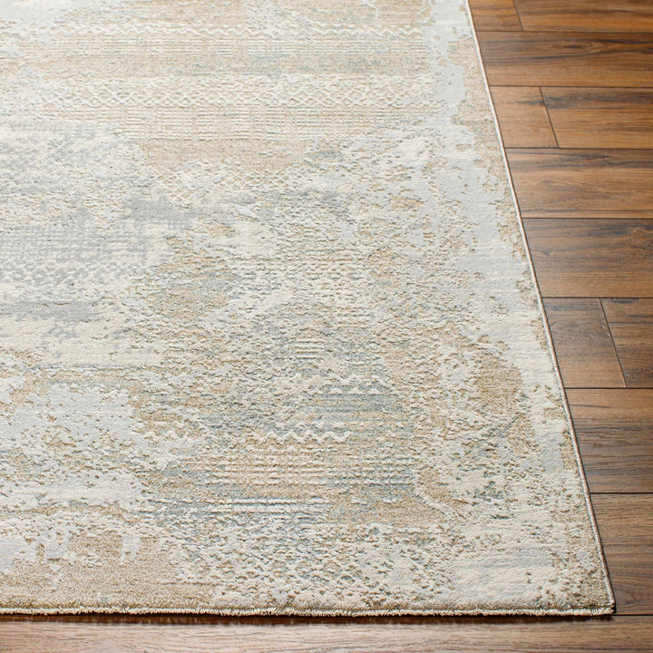 Indah Contemporary Abstract Beige And Gray Area Rug - The Rug Decor