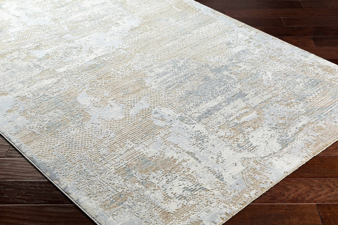 Indah Contemporary Abstract Beige And Gray Area Rug - The Rug Decor