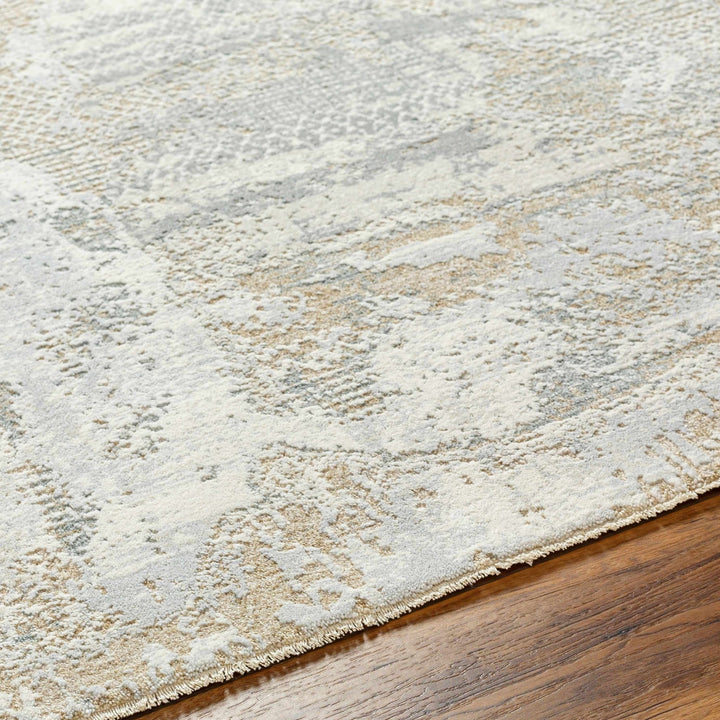 Indah Contemporary Abstract Beige And Gray Area Rug - The Rug Decor