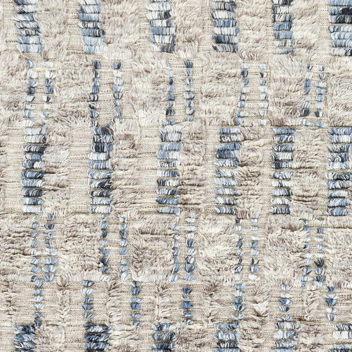 Ingham Gray And Blue Modern Style Hand Knotted Area Rug