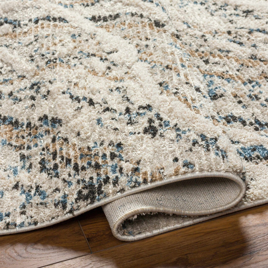 Ioane Contemporary Abstract Beige And Charcoal Rug - The Rug Decor