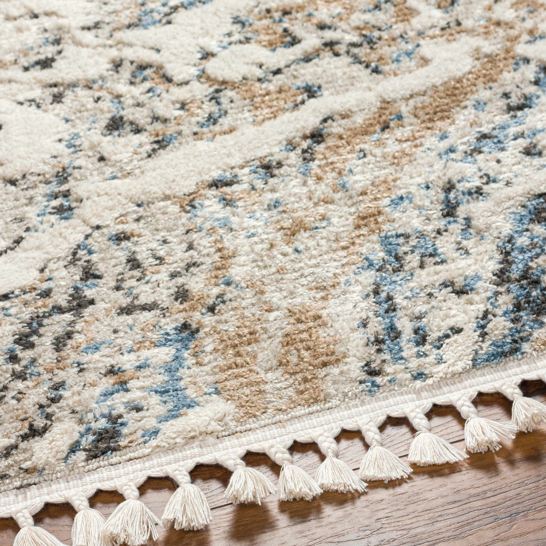 Ioane Contemporary Abstract Beige And Charcoal Rug - The Rug Decor