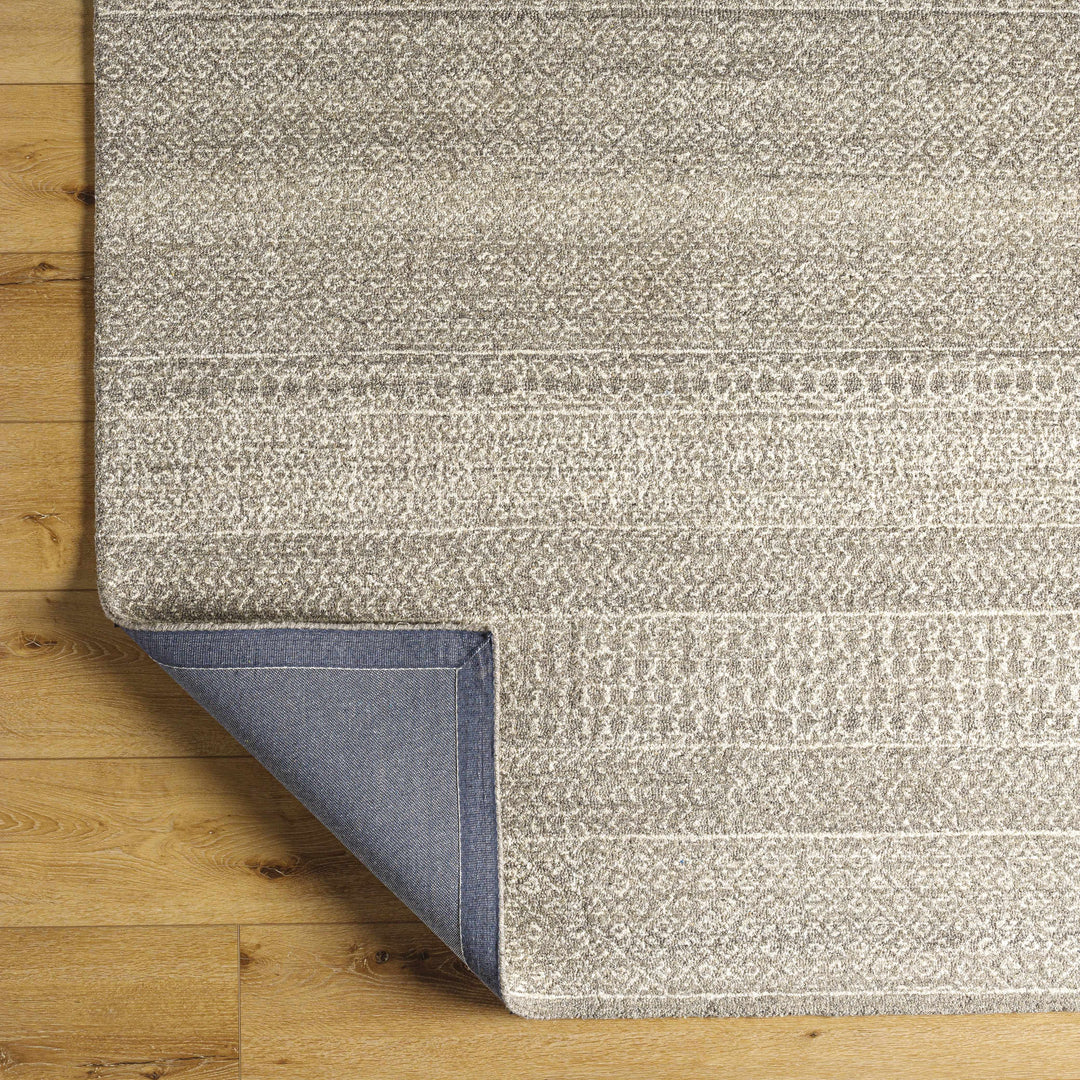 Iokua Contemporary Geometrical Beige Hand Tufted Area Rug